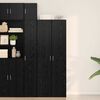 vidaXL Highboard Black oak 70 x 42.5 x 185 cm Engineered wood
