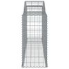 vidaXL Arched Gabion Baskets 30 pcs 300x50x100/120 cm Galvanised Iron