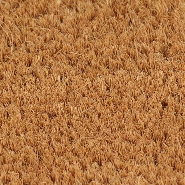 vidaXL Door Mat Natural Half Round 60x90 cm Tufted Coir