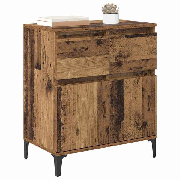 vidaXL Sideboard Old Wood 60 x 35 x 70 cm Engineered Wood and Iron
