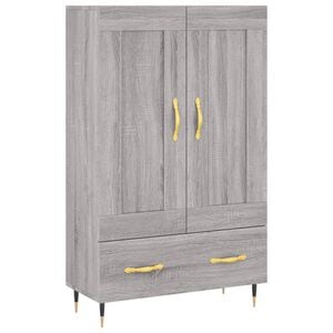 vidaXL Highboard Grey Sonoma 69.5x31x115 cm Engineered Wood