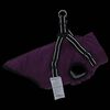 vidaXL Dog Coat with Harness Purple L36 Fleece and Polyester