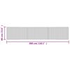 vidaXL Rug Rectangular Brown 60x300 cm Bamboo