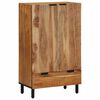 vidaXL Highboard with Drawer Brown 60 x 33 x 100 cm Solid Mango Wood