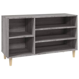 vidaXL Shoe Cabinet Grey Sonoma 102x36x60 cm Engineered Wood