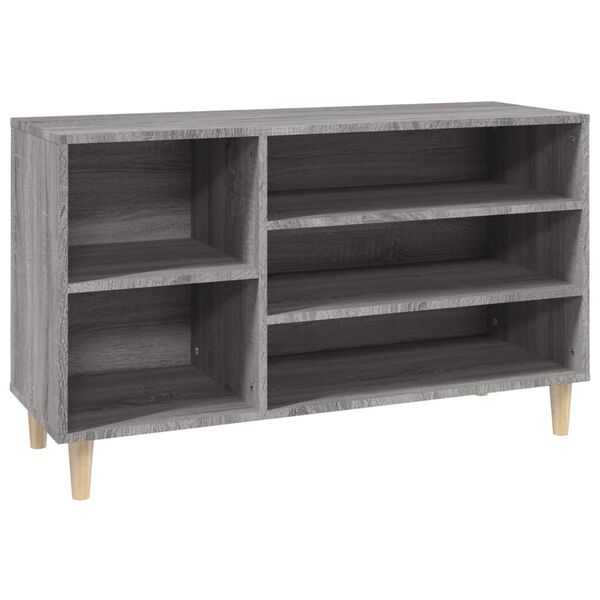 vidaXL Shoe Cabinet Grey Sonoma 102x36x60 cm Engineered Wood