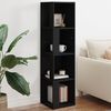 vidaXL Corner Cabinet Black 33x33x132 cm Engineered Wood