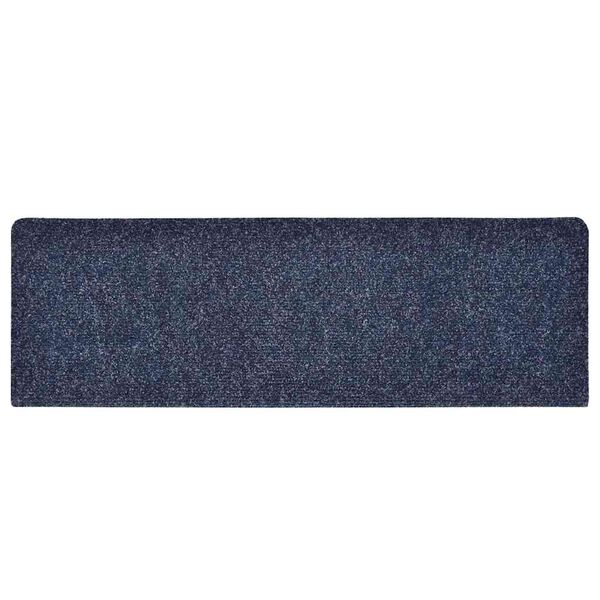 vidaXL Stair Mats Self-adhesive 30 pcs 65x21x4 cm Blue Rectangular Edge