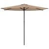 vidaXL Garden Parasol 270 x 270 cm Polyester Rectangular Taupe
