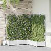 vidaXL Garden Planter 5 pcs White 120 x 120 x 125.5 cm Steel