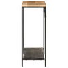 vidaXL Console Table 90x30x75 cm Solid Rough Mango Wood and Iron