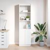 vidaXL Highboard White 50x35x180 cm Engineered Wood