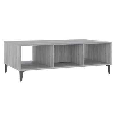 vidaXL Coffee Table Grey Sonoma 103.5x60x35 cm Engineered Wood