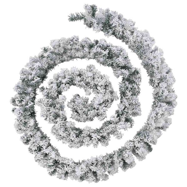 vidaXL Christmas Garland with LED Lights Green 20 m PVC