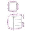 vidaXL Bathroom Furniture Set 2 pcs Artisan Oak Engineered Wood