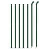 vidaXL Wire Mesh Fence with Flange Green 1x10 m