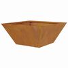 vidaXL Garden Planter 5 pcs Rusty 35 x 35 x 15 cm Weathering Steel
