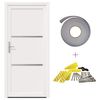 vidaXL Front Door White 88 x 200 cm PVC