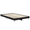 vidaXL Bed Frame without Mattress Black 120x190 cm Small Double Engineered Wood