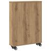 vidaXL Narrow Storage Trolley Artisian Oak 48x13x68 cm Engineered Wood