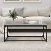 vidaXL Coffee Table Grey Sonoma 102x50x40 cm Engineered Wood and Iron