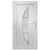 vidaXL Front Door Anthracite 98x200 cm PVC