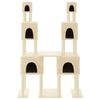 vidaXL Cat Tree with Sisal Scratching Posts Cream 199 cm