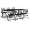 vidaXL Garden Dining Set | Black