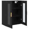 vidaXL Wall Cabinet Black Oak 69.5 x 34 x 90 cm Engineered Wood