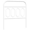 vidaXL Metal Replace Headboard White 80 cm
