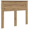 vidaXL Bed Frame Artisian Oak 120 x 190 cm Solid Pine Wood