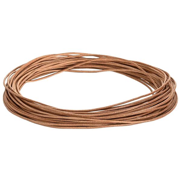 vidaXL Leather Cord Brown &Oslash;1 mm x 5 m Leather
