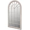 vidaXL Mirror | Antique White | Powder-Coated Iron, Glass | 60 x 116 cm | Mirror