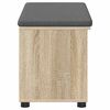 vidaXL Hall Bench with Cushion Plain Sonoma Oak 80 x 38 x 46 cm