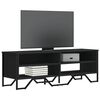 vidaXL TV Cabinet Black 122x34x41 cm Engineered Wood