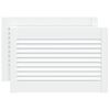 vidaXL Cabinet Doors Louvred Design 2 pcs White 39,5x59,4 cm Solid Wood Pine