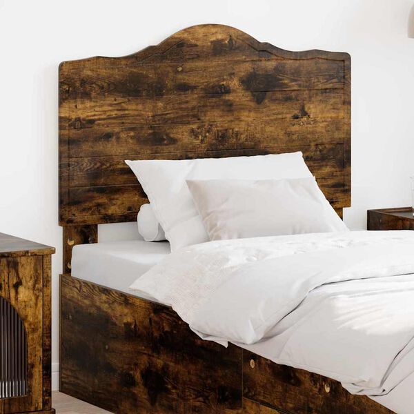 vidaXL Headboard with Headboard Smoked Oak 75 cm Engineered wood