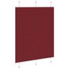 vidaXL Pleated Blind Bordeaux Red 110x100 cm Fabric Width 109.4 cm Polyester