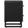 vidaXL Bedside Cabinets 2 pcs Black 40x33x46 cm Solid Wood Mango