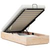 vidaXL Ottoman Bed Frame Natural 80 x 200 cm Solid Pine Wood