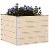 vidaXL Planter Ivory 100 x 100 x 75 cm Steel