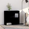 vidaXL Bookcase Black 80x30x76,5 cm Engineered Wood