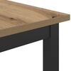 vidaXL Table Artisan Oak 100 x 50 x 90.5 cm Engineered Wood and Steel