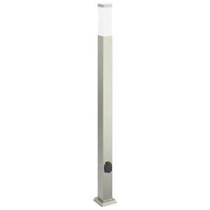 vidaXL Bollard Light with Outlet 110 cm Stainless Steel IP44