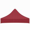 vidaXL Party Tent Roof 2x2 m Burgundy 270 g/m&sup2;