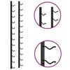 vidaXL Wall Mounted Wine Racks for 12 Bottles 2 pcs Black Iron