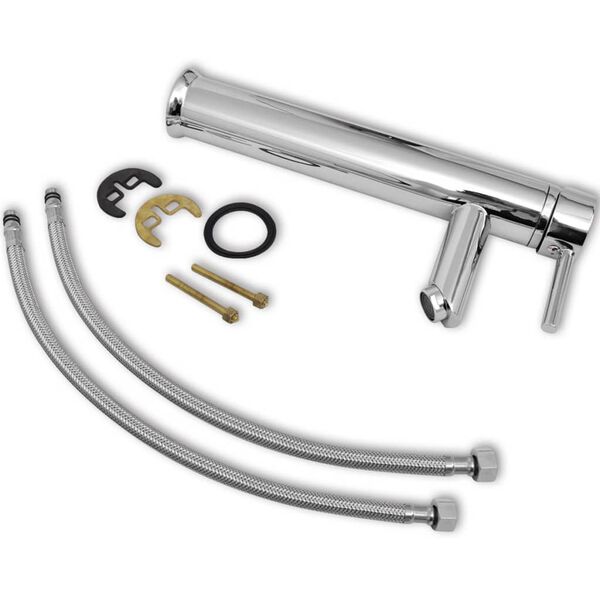 vidaXL Bathroom Mixer Tap Brass