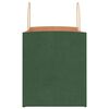 vidaXL Paper Bags 250 pcs with Handles Green 32x22x24 cm