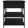 vidaXL Shoe Bench Black 100x42.5x50 cm Engineered Wood