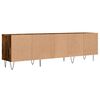 vidaXL TV Cabinet Smoked Oak 150x30x44.5 cm Engineered Wood